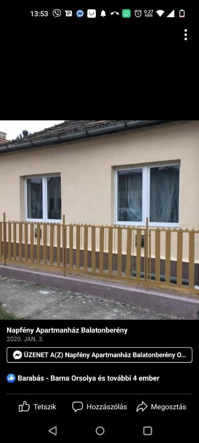 Napfeny Apartmanhaz Balatonberény Εξωτερικό φωτογραφία